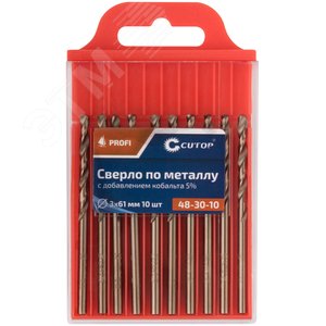 Сверло по металлу Cutop Profi с кобальтом 5%, 3X61 мм (10 шт) - фото 3
