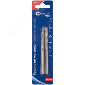 Сверло по металлу Cutop Profi с кобальтом 5% 3.6X70 мм, 2 шт - фото 3
