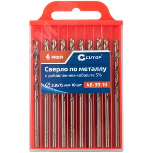 Сверло по металлу Cutop Profi с кобальтом 5%, 3.9X75 мм (10 шт) - фото 3