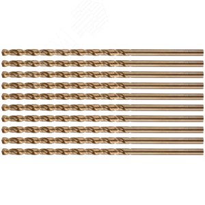 Сверло по металлу удлиненное Profi с кобальтом 5%, 4x119 мм (10 шт.) - фото 4