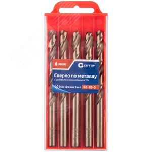 Сверло по металлу Cutop Profi с кобальтом 5%, 9.5X125 мм (5 шт) - фото 3