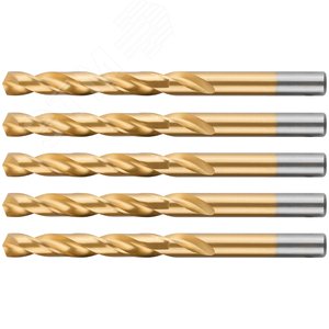 Сверло по металлу Cutop Profi с титановым покрытием, 10х133 мм (5 шт) - фото 4