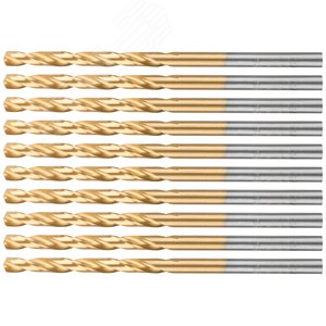 Сверло по металлу Cutop Profi с титановым покрытием, 3.2х65 мм (10 шт) - фото 4