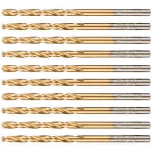 Сверло по металлу Cutop Profi с титановым покрытием, 3.4х70 мм (10 шт) - фото 5