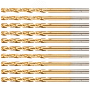 Сверло по металлу Cutop Profi с титановым покрытием, 4х75 мм (10 шт) - фото 4