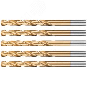 Сверло по металлу Cutop Profi с титановым покрытием, 7.5х109 мм (5 шт) - фото 4