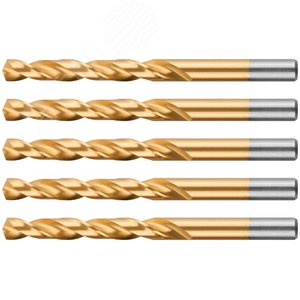 Сверло по металлу Cutop Profi с титановым покрытием, 9.5х125 мм (5 шт) - фото 4