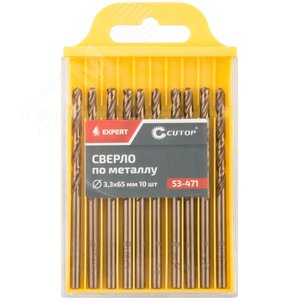 Сверло по металлу Cutop EXPERT, 3.3х65 мм (10 шт) - фото 3