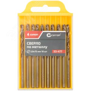Сверло по металлу Cutop EXPERT, 3.9х75 мм (10 шт) - фото 3