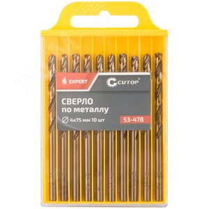 Сверло по металлу Cutop EXPERT, 4х75 мм (10 шт) - фото 3