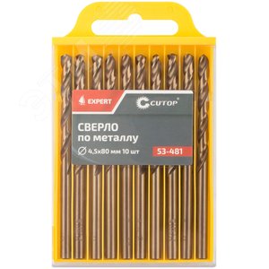 Сверло по металлу Cutop EXPERT, 4.5х80мм (10 шт) - фото 3
