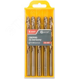 Сверло по металлу Cutop EXPERT, 7х109 мм (5 шт) - фото 3