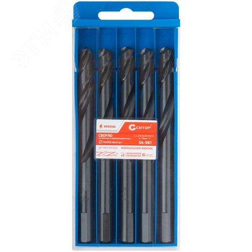 Сверло по металлу Special, HSS-G, 11x142/84 мм, 5 шт. - фото 3