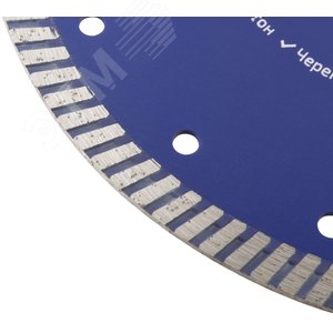 Диск отрезной алмазный сверхтонкий, супер-турбо, мелкий зуб , 230X3.0X10X22.2 мм - фото 4
