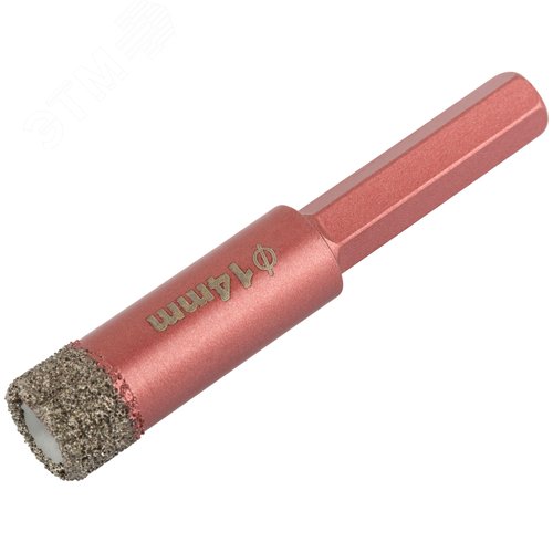 Коронка алмазная универсальная для дрели 14х10х75мм - фото 2