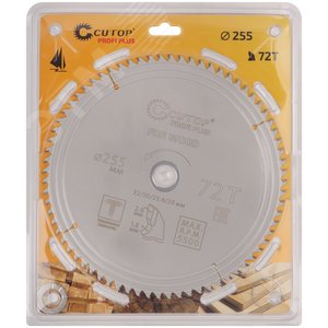 Диск пильный по дереву с тефлоновым покрытием 72Т, Profi plus, 255x1,8/2,6x32/30/25,4/20 мм - фото 2
