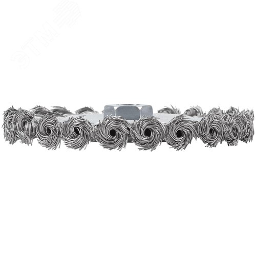 Щетка для УШМ, М14, Плоская, крученая проволока 0,5 мм, 125 мм, блистер, Profi - фото 2