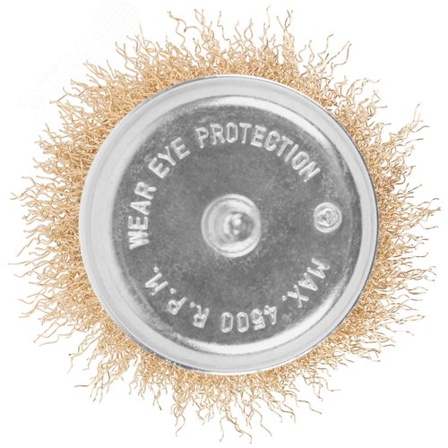 Щетка для дрели, Чашка, латунированная витая проволока 0,3 мм, 75 мм, блистер, Profi - фото 6