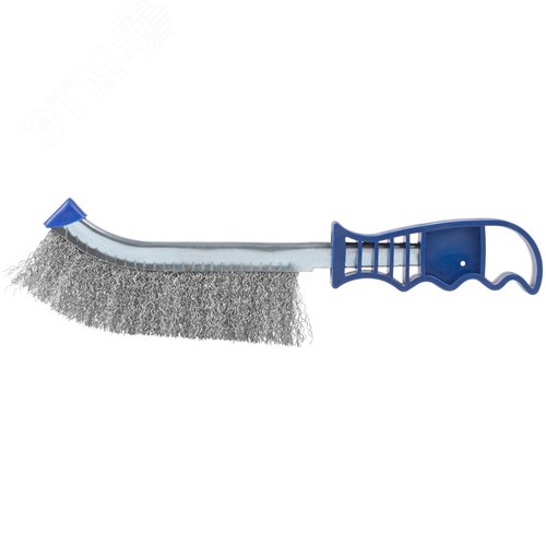 Щетка зачистная, витая проволока 0,3 мм, пластиковая ручка, 250 мм, блистер, Profi - фото 1