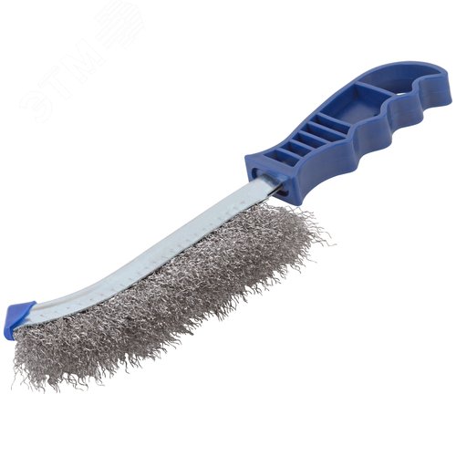 Щетка зачистная, витая проволока 0,3 мм, пластиковая ручка, 250 мм, блистер, Profi - фото 2