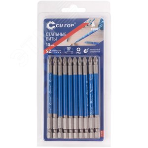 Биты стальные, 10 шт, Profi, PH2, 100 мм - фото 3