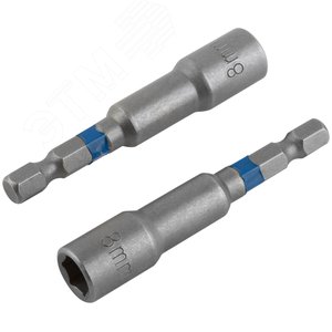 Набор бит с торцевыми магнитными головками 8 мм, 2 шт, Profi, 65 мм - фото 4