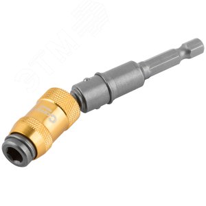 Адаптер шарнирный угловой с магнитным держателем для бит 1/4 до 25 градусов 90 мм - фото 2