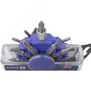 Набор бит в пластиковом боксе ''Ёжик'',  profi, 23 предмета - фото 4