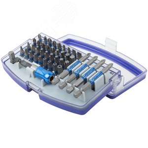 Набор бит в пластиковом боксе ''Монтажный'',  profi, 42 предмета - фото 2