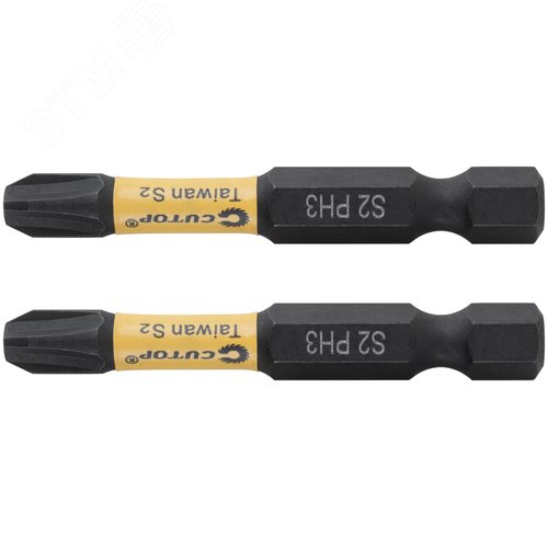 Набор торсионных бит, 2шт., CUTOP Profi Plus, PH3, 50 мм - фото 1