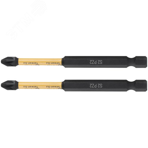 Набор торсионных бит, 2шт., CUTOP Profi Plus, PZ2, 90 мм - фото 1