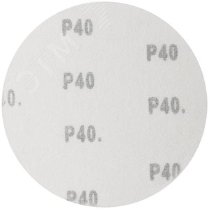 Круги абразивные шлифовальные на ворсовой основе под липучку (Р40, 125 мм, 5шт) гибкая -14А - фото 4