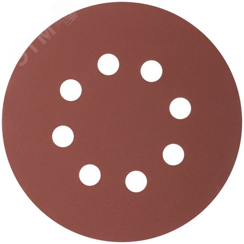 Изображение товара Круги абразивные шлифовальные перфорированные на ворсовой основе под ''липучку'' (Р320, 125 мм, 5шт), Profi (упак)