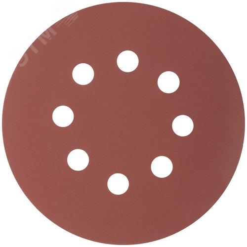 Изображение товара Круги абразивные шлифовальные перфорированные на ворсовой основе под ''липучку'' (Р400, 125 мм, 5шт), Profi (упак)