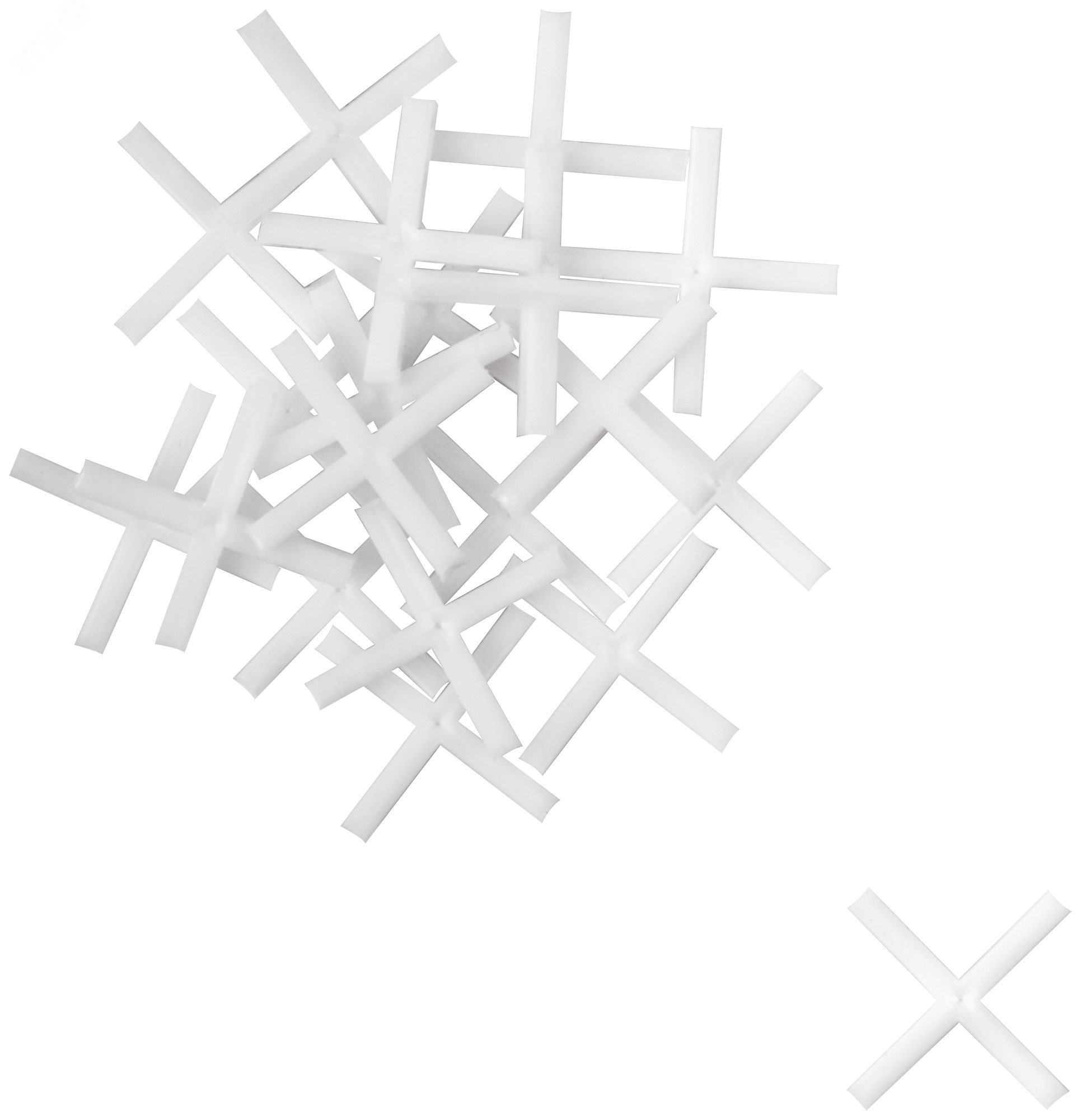 Изображение товара Крестики для кафеля 2, 5 мм 200 шт - ровные швы при укладке керамической плитки