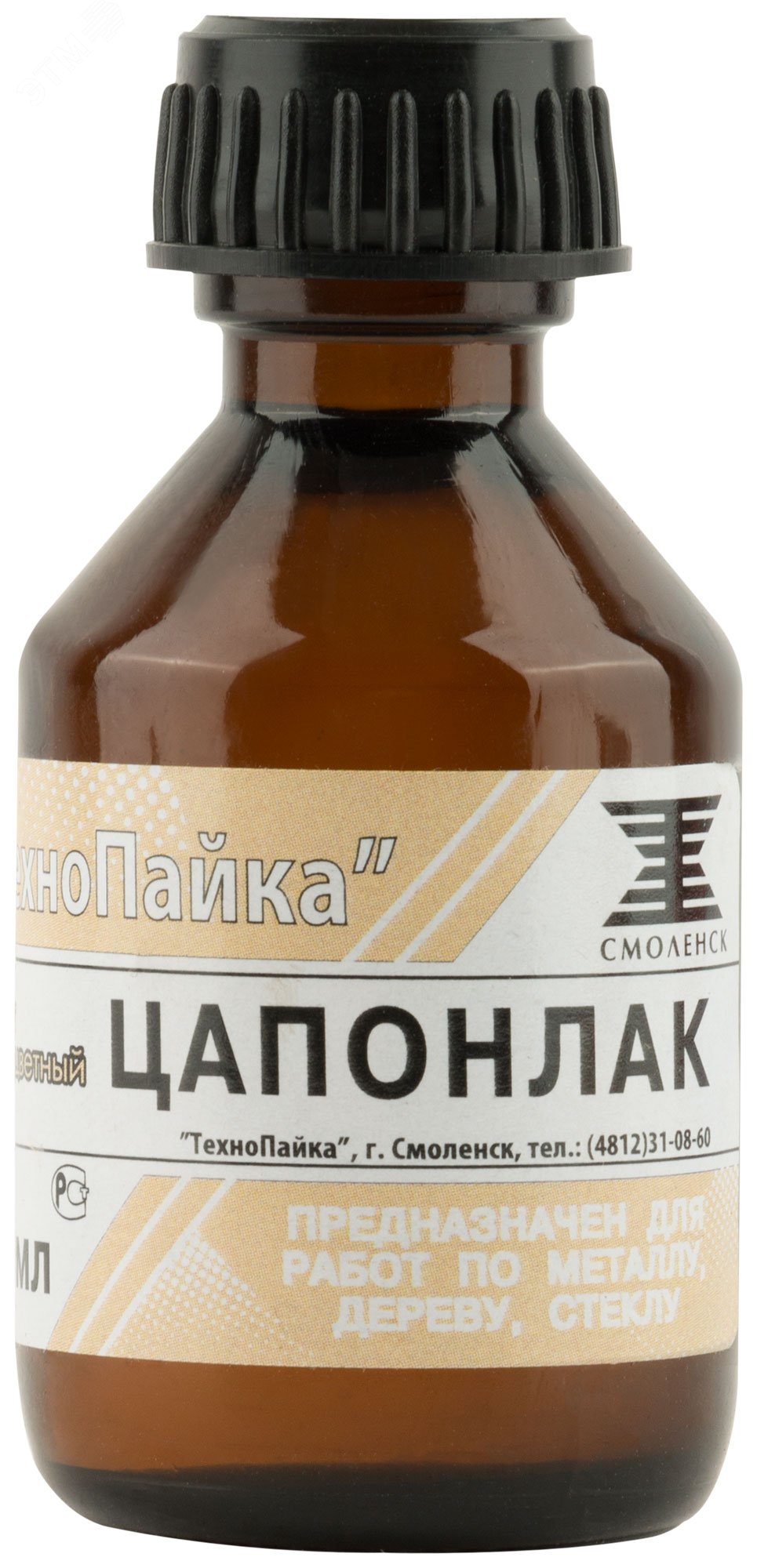 Изображение товара Бесцветный универсальный лак Цапон 30 мл для металлов керамики и камня
