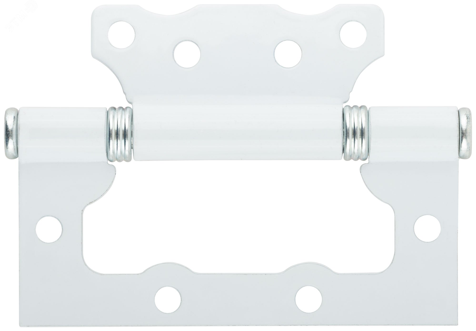 Изображение товара Петля дверная универсальная (без врезки) ПНУ-100 полимер ( белая ) (шт)