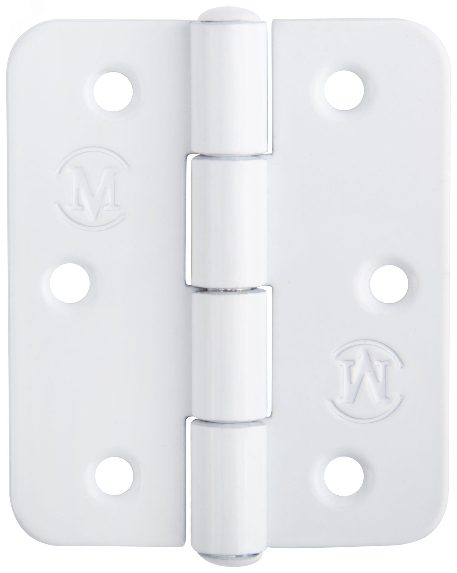 Изображение товара Петля накладная белая 60 мм, универсальная (шт)