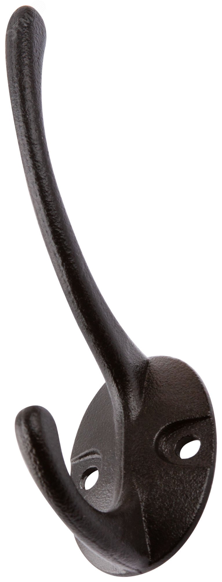 Изображение товара Двойной крючок-вешалка РОС из стали черный для дома и кухни