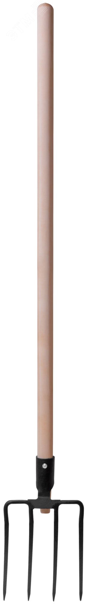 Изображение товара Вилы 4-рогие садовые РОС Арти 180х220х1320 мм металлокаркас деревянный черенок