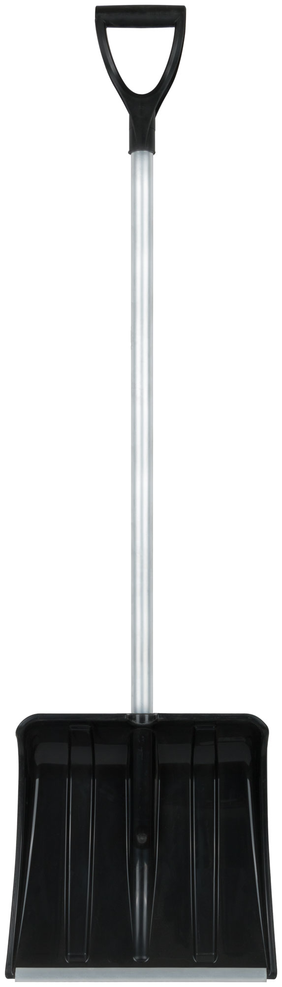 Лопата для уборки снега ''SnowКРИСТАЛЛ''          алюминиевая планка, алюминиевый черенок, V-ручка, 365х380х1320 мм 68102 РОС
