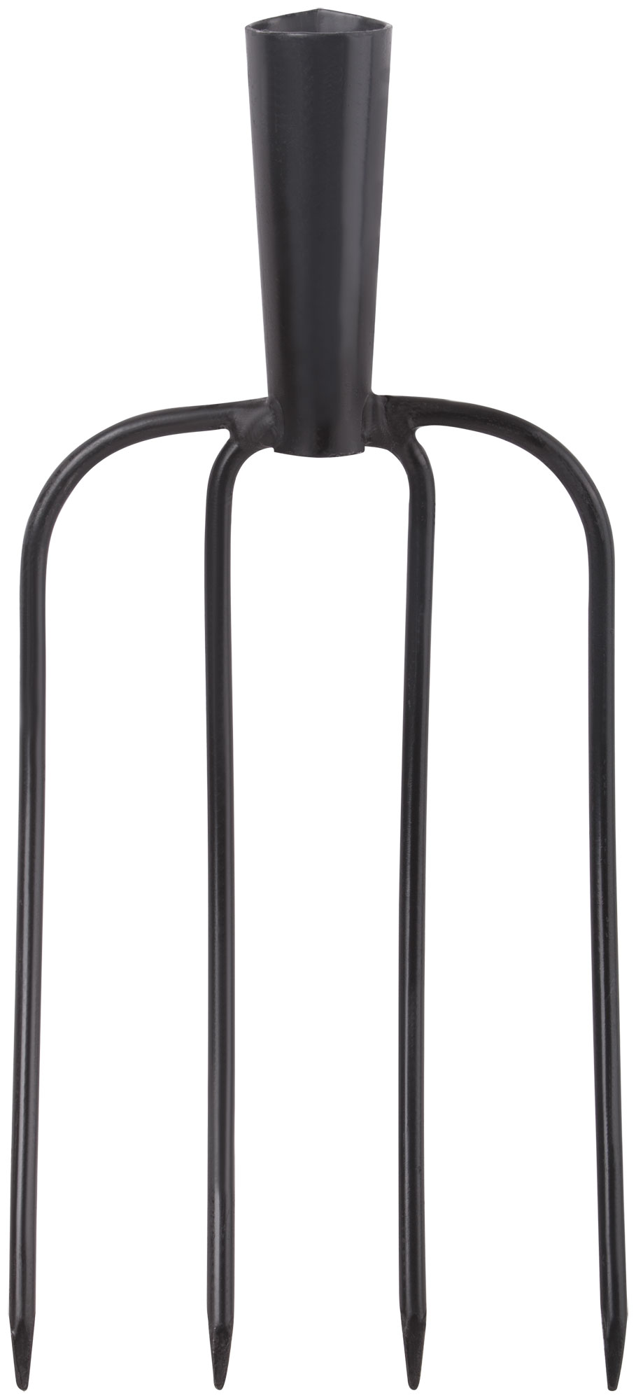 Вилы навозные 4 круглых зуба без черенка 180x300 мм