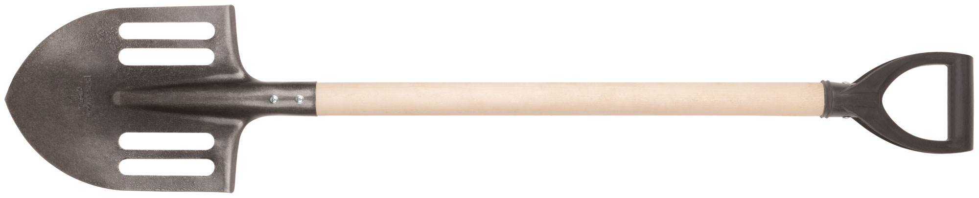 "Лопата штыковая облегченная, рельсовая сталь"", с деревянным черенком и V-ручкой 210х385х1440 мм"""