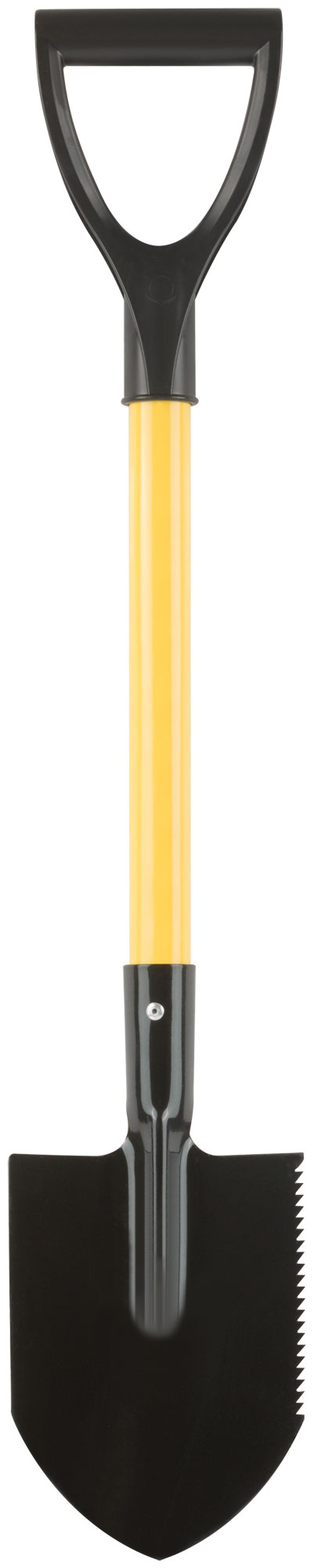 Лопатка туристическая с металлическим черенком и V-ручкой 160х215х760 мм
