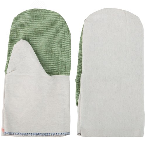 Изображение товара Рукавицы рабочие х/б с брезентовой ладонью (пара)