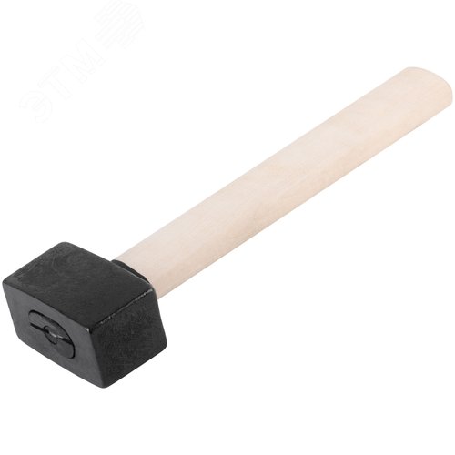 Кувалда литая в сборе, деревянная ручка  6 кг - фото 2