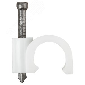 Скобы для кабеля круглые 8 мм 50 шт. - фото 1