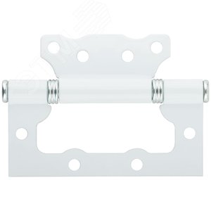 Петля дверная универсальная (без врезки) ПНУ-100 полимер ( белая ) - фото 1