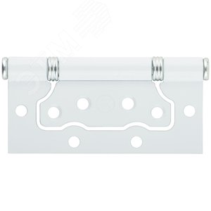 Петля дверная универсальная (без врезки) ПНУ-100 полимер ( белая ) - фото 3