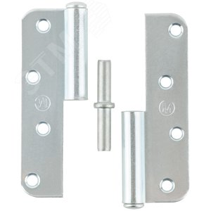 Петля накладная оцинкованная, тип ''ПН'', 110 мм, левая'' - фото 4